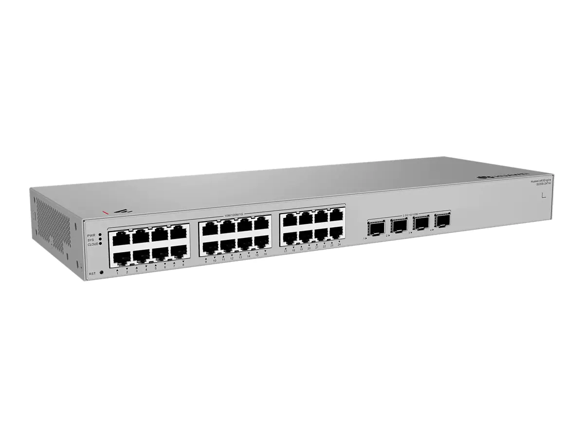 Huawei eKitEngine S220S Series S220S-24T4J - Switch - managed - 24 x 10/100/1000 + 4 x 2,5 Gigabit SFP (Uplink) 98012502