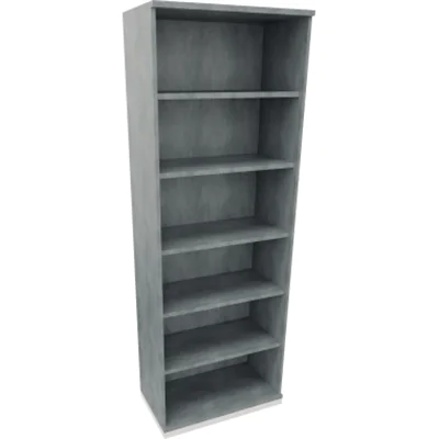 Regal 6OH B800xT442xH2221mm Verkehrsweiß/Beton hell