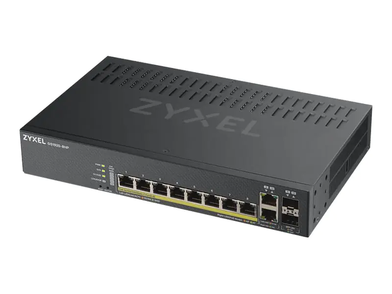 ZyXEL GS1920-8HPv2 - Switch - Smart - 8 x 10/100/1000 (PoE+)