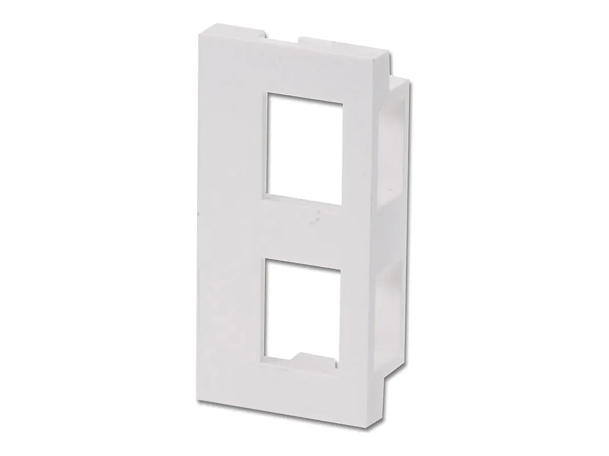 Lindy Modular AV Face Plate System Dual Snap-in Block - Modulares Faceplate-Snap-In - 2 Ports (Packung mit 4) 60552