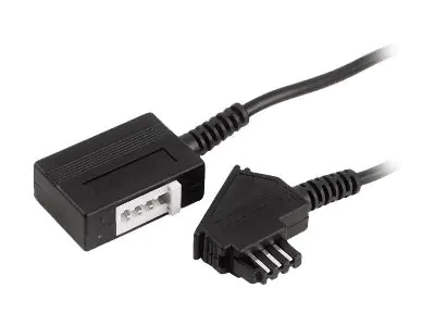 Hama - Telefonverlängerungskabel - TAE-U (M) zu TAE-U (W) - 10 m - Schwarz