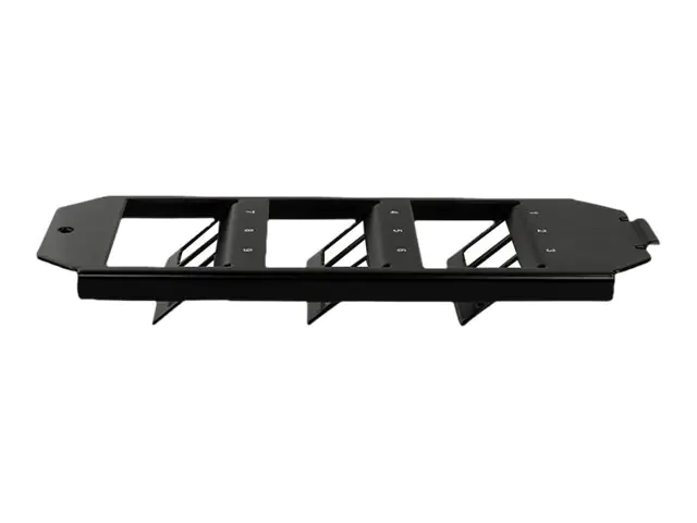 LogiLink 3 x 3 - Leeres Keystone-Patchpanel - Bodendosen-Montage - Schwarz, RAL 9005 - 9 Ports