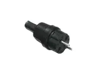 Bachmann - Netzanschluss - 2-polig (S) eingerastet - 250 V - 16 A - Schwarz