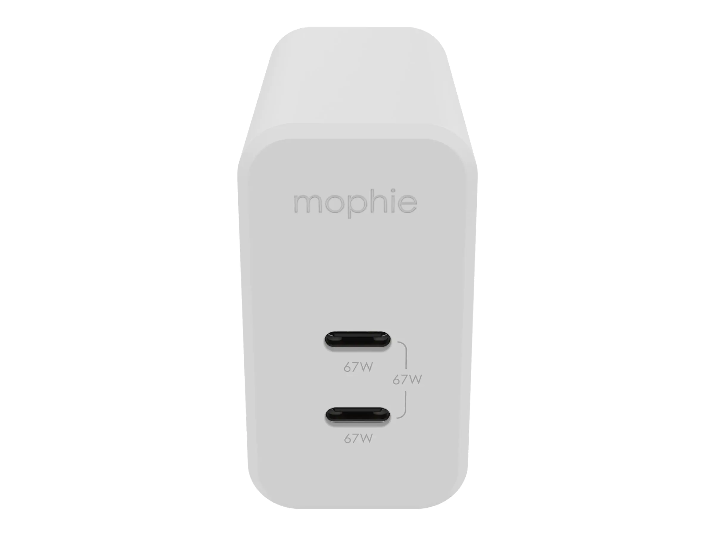mophie speedport 67 - Netzteil - 67 Watt - PD, Fast Charge - 2 Ausgabeanschlussstellen (USB-C) 409909304