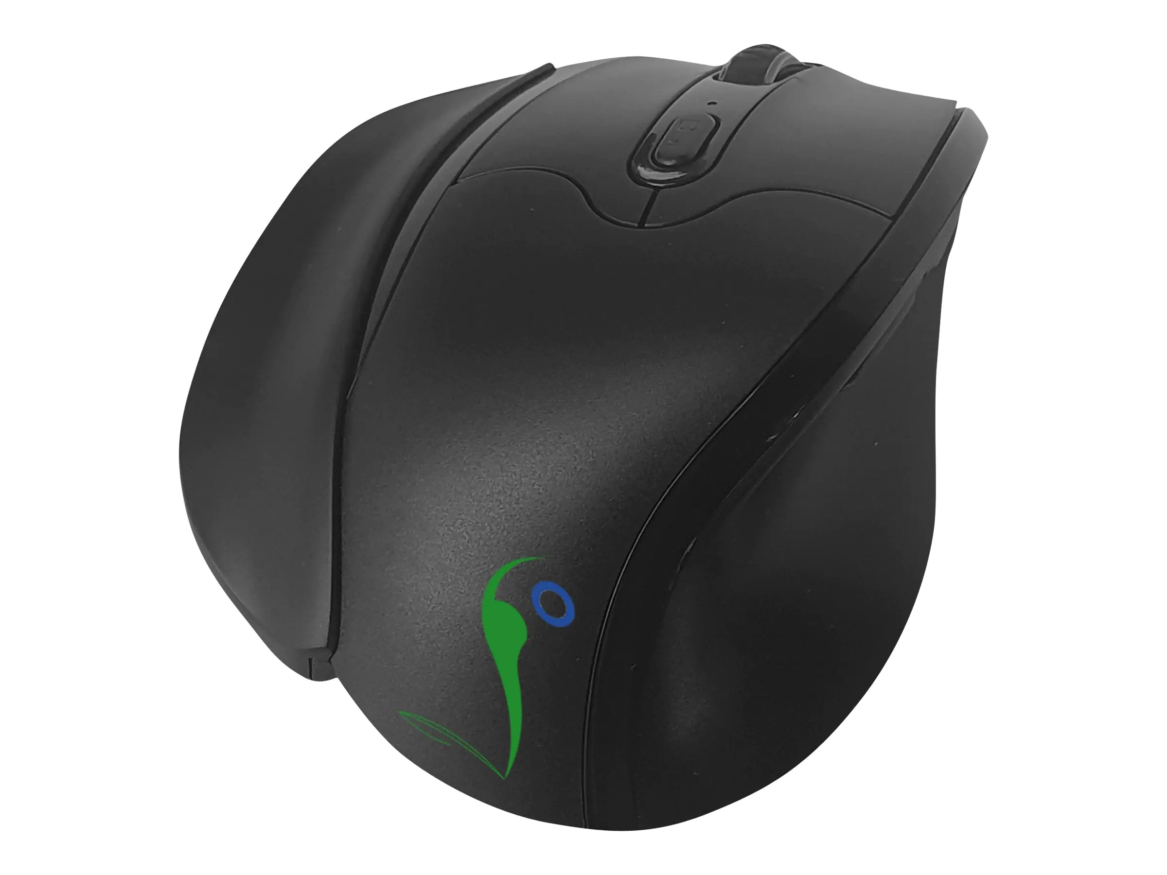 ERGOLEBEN VM - Vertikale Maus - mittlere Größe - ergonomisch - Für Linkshänder - optisch - 5 Tasten - kabellos - 2.4 GHz - kabelloser Empfänger (USB)