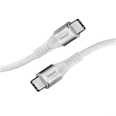Intenso C315C - USB-Kabel - 24 pin USB-C (M) zu 24 pin USB-C (M) - USB 2.0 - 20 V - 3 A - 1.5 m - USB Power Delivery (60W) - weiß Intenso C315C - USB-Kabel - 24 pin USB-C (M) zu 24 pin USB-C (M) - USB 2.0 - 20 V - 3 A - 1.5 m - USB Power Delivery (60W) - weiß
