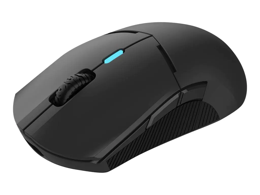 Qpad DX-900 - Maus - rechts- und linkshändig - optisch - 8 Tasten - kabellos, kabelgebunden - 2.4 GHz - kabelloser Empfänger (USB)