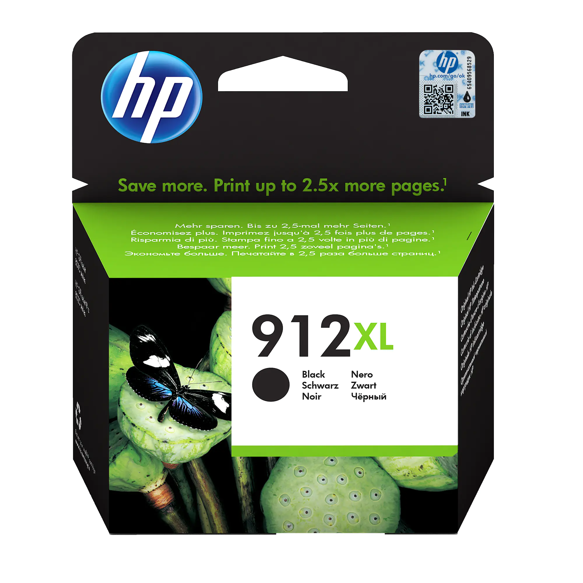 HP 912XL - 21.7 ml - Hohe Ergiebigkeit - Schwarz - Original - Tintenpatrone - für Officejet 80XX; Officejet Pro 80XX HP 912XL - 21.7 ml - Hohe Ergiebigkeit - Schwarz - Original - Tintenpatrone - für Officejet 80XX; Officejet Pro 80XX