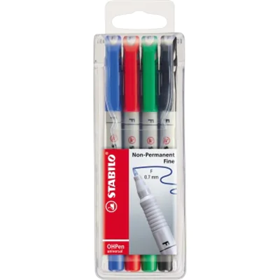STABILO Folienschreiber OHPen 852/4 F 0,7mm sortiert 4 St./Pack. STABILO Folienschreiber OHPen 852/4 F 0,7mm sortiert 4 St./Pack.