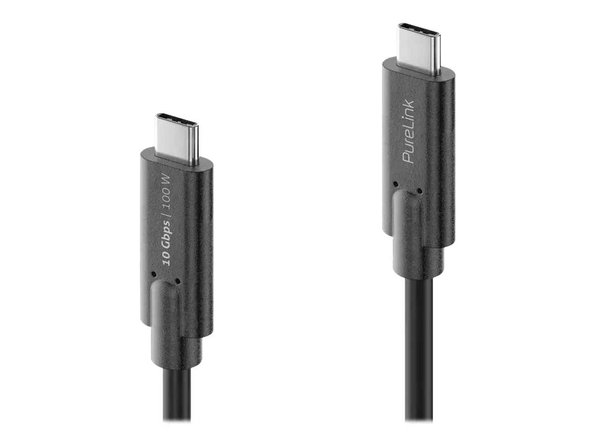 PureLink Premium USB 3.2 (Gen 2) USB-C / USB-C Kabel schwarz 0,50m PureLink Premium USB 3.2 (Gen 2) USB-C / USB-C Kabel schwarz 0,50m