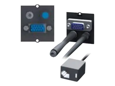 Bachmann - Modulares Faceplate-Snap-In - 3 PIN XLR - Schwarz
