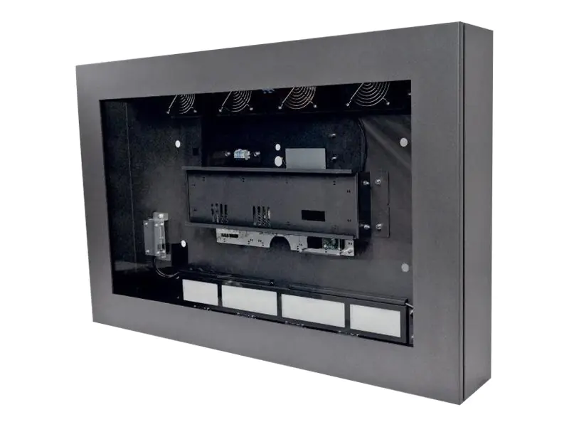 AG Neovo LOC-55 - Gehäuse - für LCD-Display - verriegelbar - Glas, Stahl - Anthrazit -