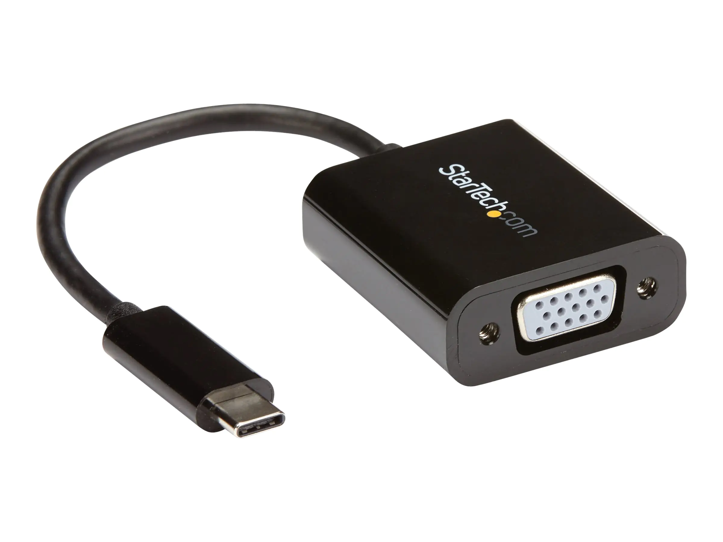 StarTech USB-C to VGA Adapter - Black - 1080p - Video Converter For Your MacBook Pro - USB C to VGA Display Dongle (CDP2VGA) - USB/VGA-Adapter - 24 pin USB-C (M) zu HD-15 (VGA) (W) - USB 3.1 Gen 1 / Thunderbolt 3 - 18 cm - 1920 x 1200 (WUXGA) Support, USB StarTech USB-C to VGA Adapter - Black - 1080p - Video Converter For Your MacBook Pro - USB C to VGA Display Dongle (CDP2VGA) - USB/VGA-Adapter - 24 pin USB-C (M) zu HD-15 (VGA) (W) - USB 3.1 Gen 1 / Thunderbolt 3 - 18 cm - 1920 x 1200 (WUXGA) Support, USB