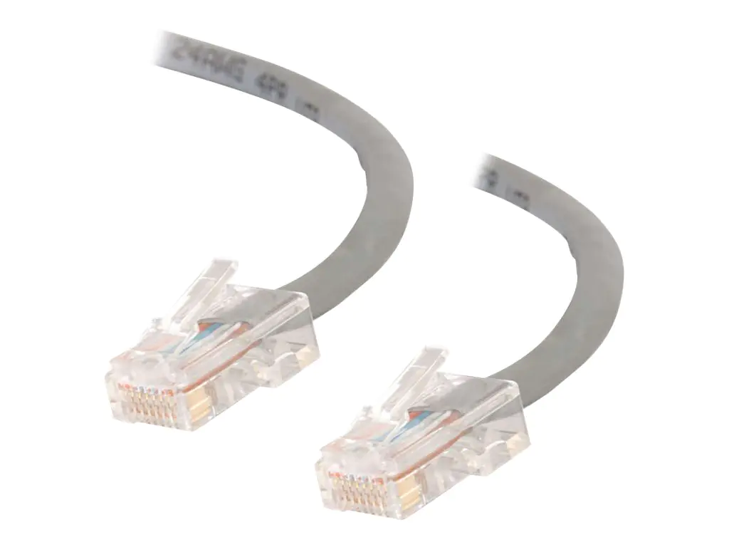 C2G Cat5e Non-Booted Unshielded (UTP) Network Patch Cable - Patch-Kabel - RJ-45 (M) zu RJ-45 (M) - 15 m - UTP - CAT 5e - verseilt, Uniboot - Grau