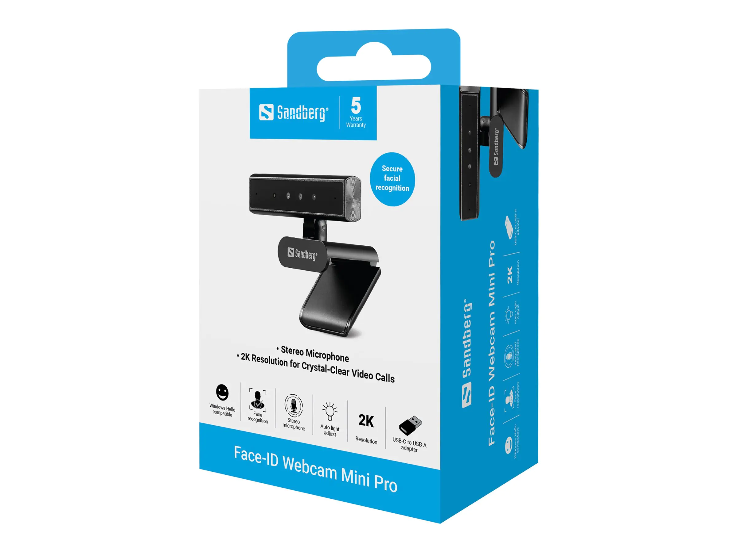 SANDBERG Face-ID Webcam Mini Pro - Webcam
