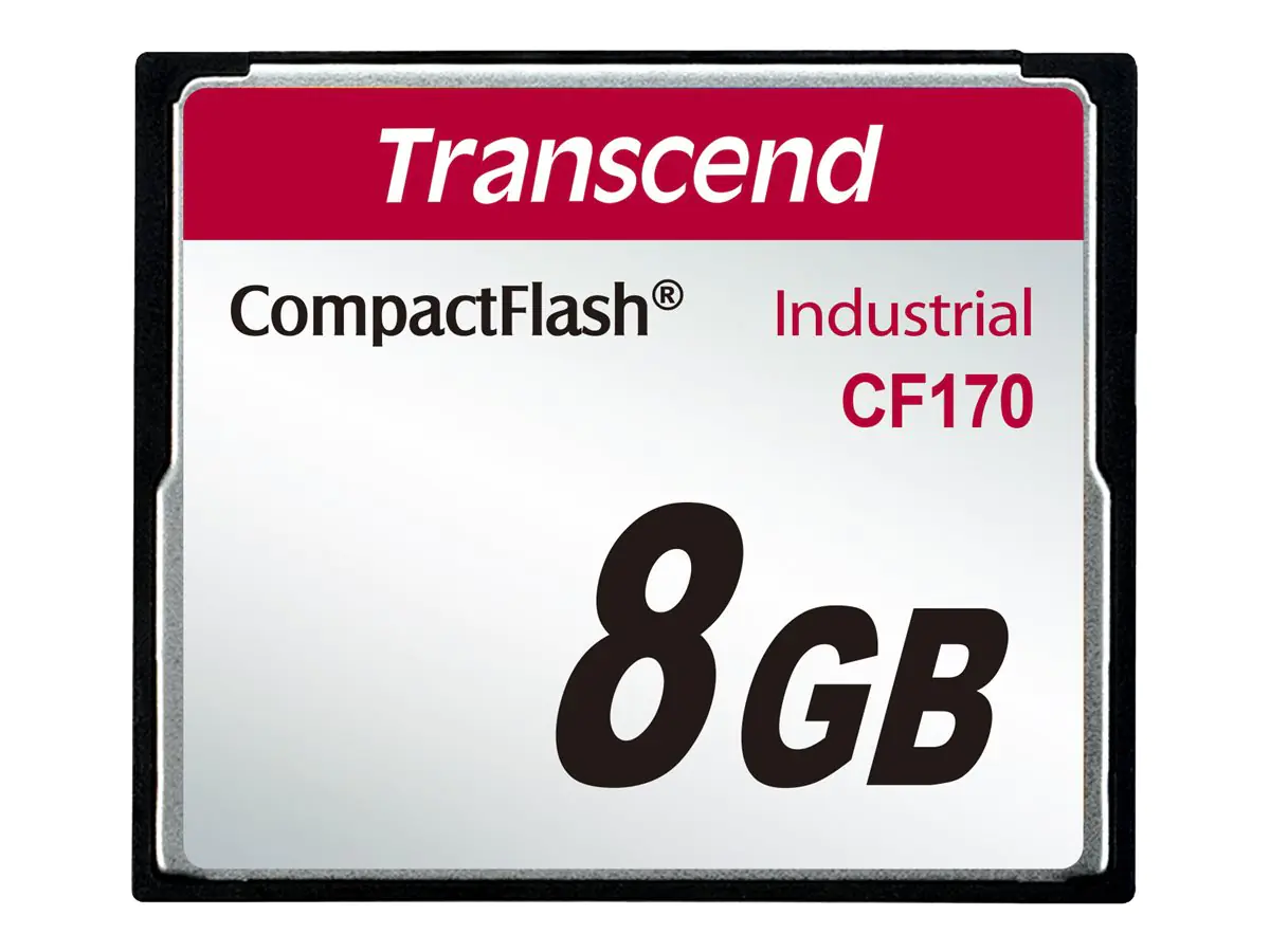 Transcend Industrial - Flash-Speicherkarte - 8 GB - 170x - CompactFlash Transcend Industrial - Flash-Speicherkarte - 8 GB - 170x - CompactFlash