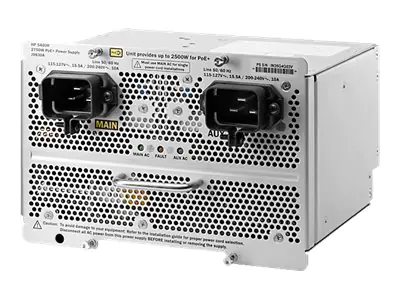 HPE Aruba - Netzteil (Plug-In-Modul) - 2750 Watt - wieder auf den Markt gebracht - für HPE Aruba 5406R, 5406R 44, 5406R 8-port, 5412R, 5412R 92