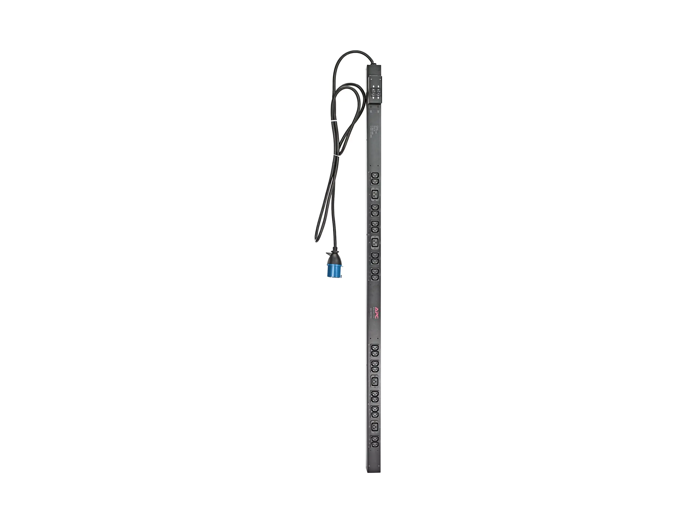 APC Basic Rack PDU Zero U - Steckdosenleiste (Rack - einbaufähig) - Wechselstrom 230 V - Eingabe, Eingang IEC 60309 - Ausgangsanschlüsse: 24 (power IEC 60320 C13, IEC 60320 C19) - 0U - 3.1 m Schnur - Schwarz - für P/N: SMX1500RMNCUS, SRT1000RMXLI, SRT1000