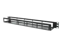 Origin Storage Rack-Kabelführungsleiste - Schwarz - 1U - 48.3 cm (19")