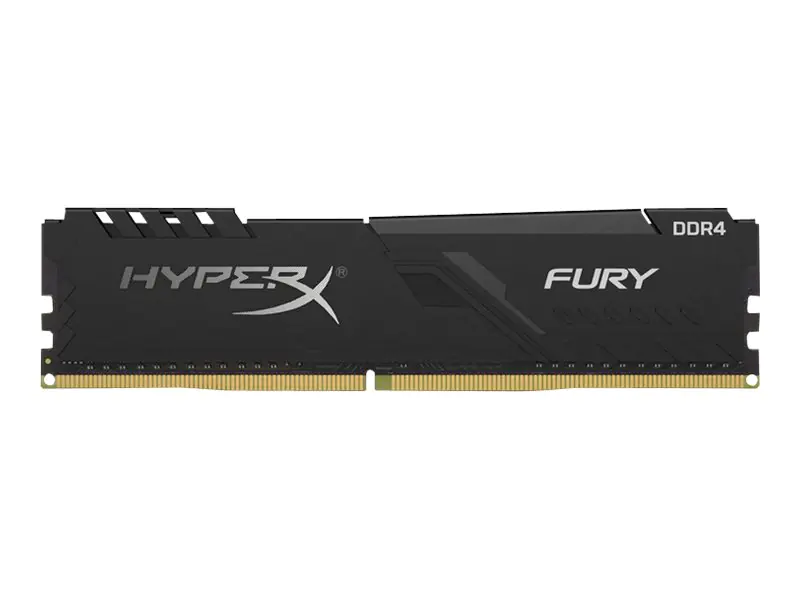 HyperX FURY - DDR4 - kit - 8 GB: 2 x 4 GB - DIMM 288-PIN - 2666 MHz / PC4-21300 - CL16 - 1.2 V - ungepuffert - non-ECC - Schwarz