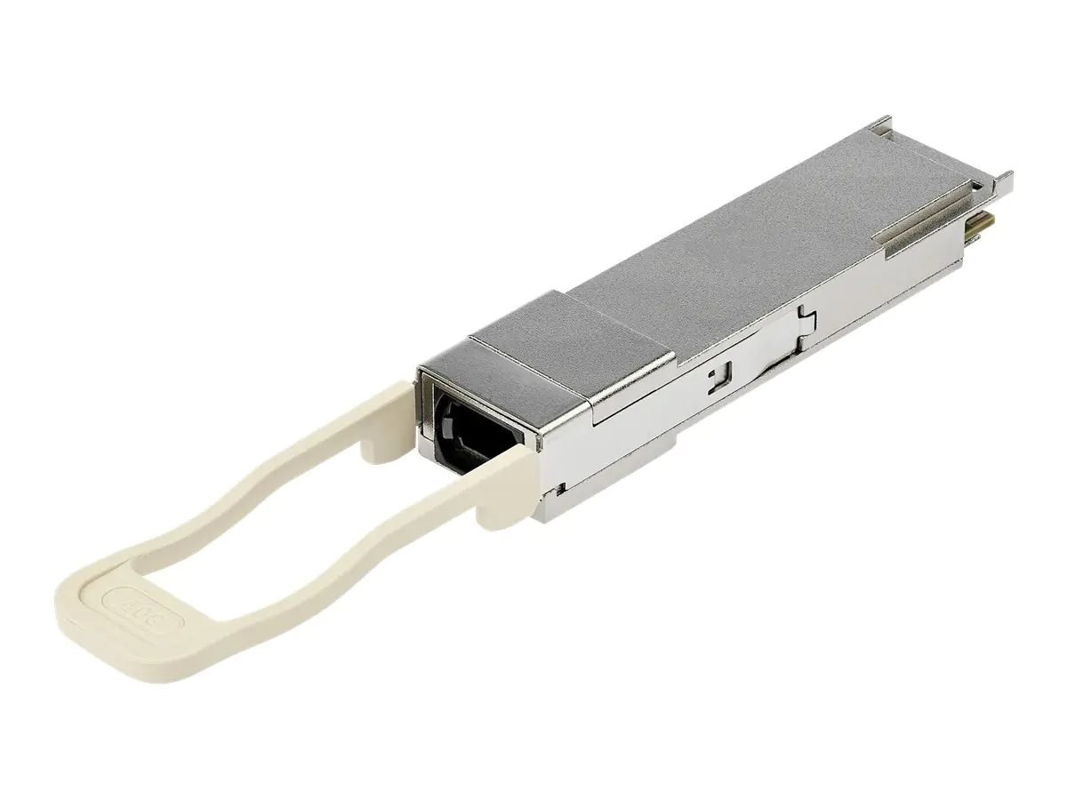 StarTech QSFP40GESR4E Transceiver Modul (QSFP Module, 40GBase-SR4 Juniper kompatibel, Glasfaser, 850nm, MPO Multimode mit DDM) - QSFP+-Transceivermodul (gleichwertig mit: Dell EMC QSFP-40G-ESR4) - 40 Gigabit LAN - 40GBASE-SR4 - MPO-Multi-Modus - bis zu 40