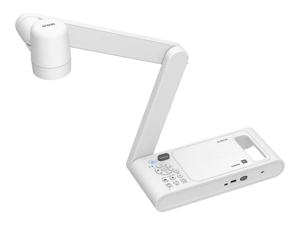 Epson ELPDC30 - Digitale Dokumentenkamera - Handgerät - Farbe - 13.000.000 Pixel - 4K UHD (3840 x 2160) - Audio - drahtlos - VGA, HDMI - Wi-Fi - USB