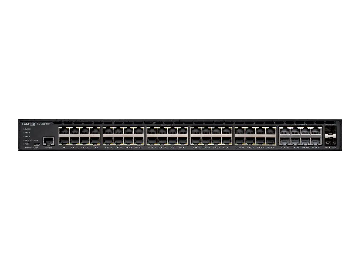 Lancom XS-3550YUP - Switch - Multi-Gigabit mit Stromredundanz - L3 - managed - 8 x 1000/2.5G/5G/10GBase-T (PoE++) 61891