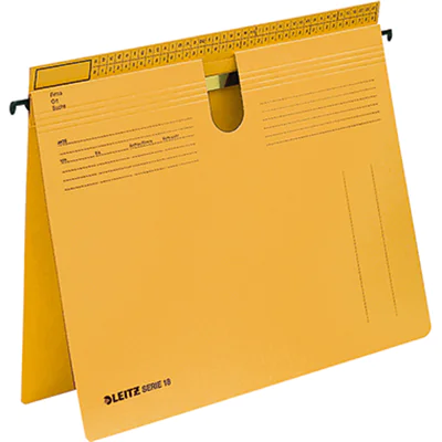 Leitz Hängehefter SERIE 18 DIN A4 250g/m² Manilakarton, recycelt gelb 50 St./Pack. Leitz Hängehefter SERIE 18 DIN A4 250g/m² Manilakarton, recycelt gelb 50 St./Pack.