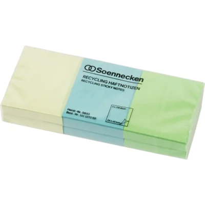 Soennecken Haftnotiz oeco 5833 RC 50x40mm 100Bl. sort. 6St. Soennecken Haftnotiz oeco 5833 RC 50x40mm 100Bl. sort. 6St.