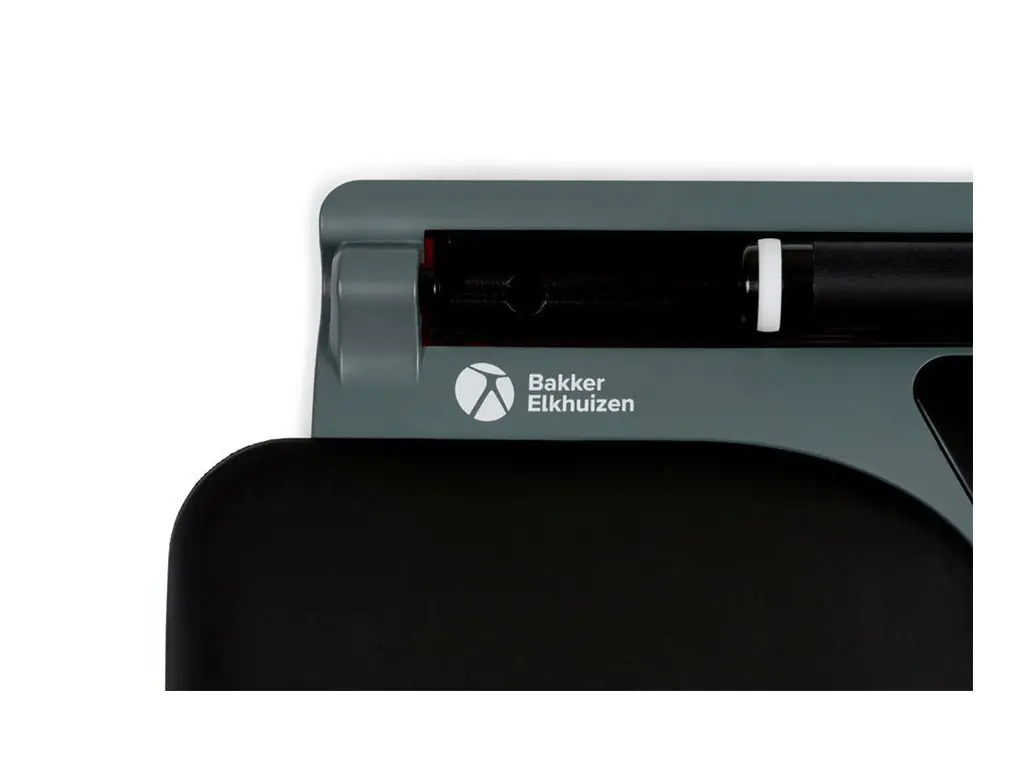 Bakker Elkhuizen ErgoSlider Plus - Zentrales Zeigegerät - Universal - ergonomisch - rechts- und linkshändig - Laser - 5 Tasten - kabelgebunden - USB - Schwarz, Dunkelgrau, Gelb