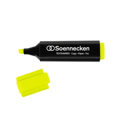 Soennecken Textmarker 3393 2-5mm Keilspitze gelb Soennecken Textmarker 3393 2-5mm Keilspitze gelb