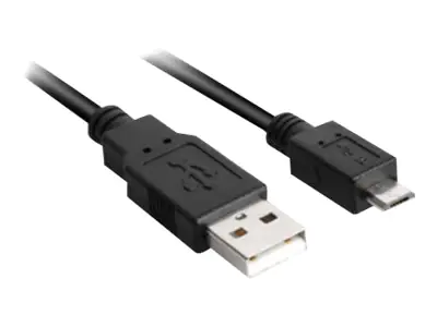 Sharkoon - USB-Kabel - USB (M) bis Micro-USB Typ B (M) - USB 2.0 - 1.5 m - Schwarz
