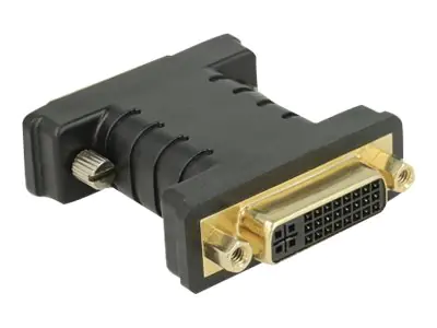 Delock - Videoadapter - Single Link - DVI-D (M) zu DVI-I (W) - Daumenschrauben - Schwarz
