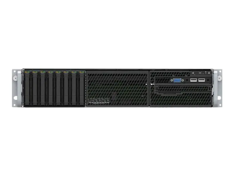 Intel Server System R2208WF0ZSR - Server - Rack-Montage - 2U - zweiweg - keine CPU - RAM 0 GB - SATA - Hot-Swap 6.4 cm (2.5") Schacht/Schächte - keine HDD - 1GbE - Monitor: keiner