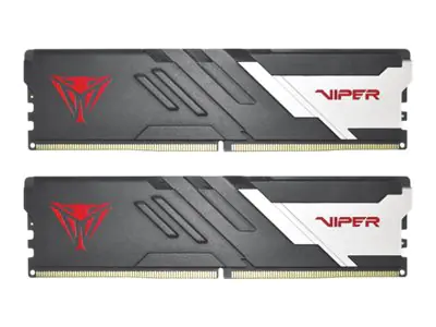 Patriot Viper Venom DDR5 series - DDR5 - Kit - 32 GB: 2 x 16 GB - DIMM 288-PIN - 6000 MHz / PC5-48000 - CL36 - 1.25 V - ungepuffert - on-die ECC - Silber, mattschwarz