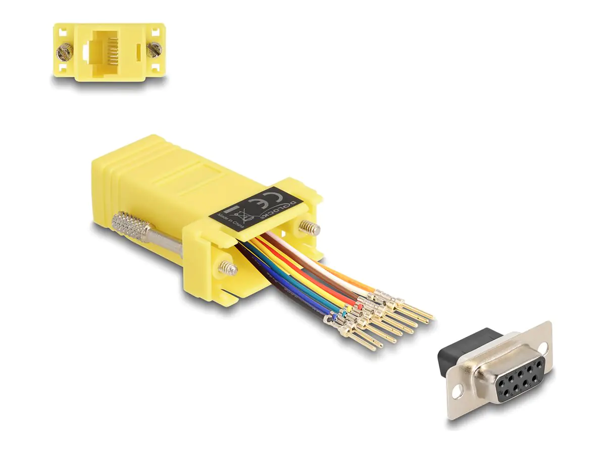 Delock Serieller Adapter - DB-9 (W) schraubbar zu RJ-45 (8 Polig)