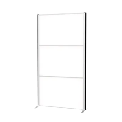 MAUL Stellwand MAULconnecto 100 x 182 cm (B x H) Zweibeinstativ Stahl weiß