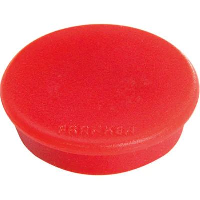 Franken Magnet HM20 01 rund 24mm rot 10 St./Pack. Franken Magnet HM20 01 rund 24mm rot 10 St./Pack.