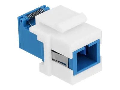 Delock - Modularer Einschub (Kopplung) - SC SM - weiß, Blau