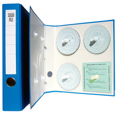 Haug Diagrammscheibenordner DIN A4 Kunststoff blau 900 400