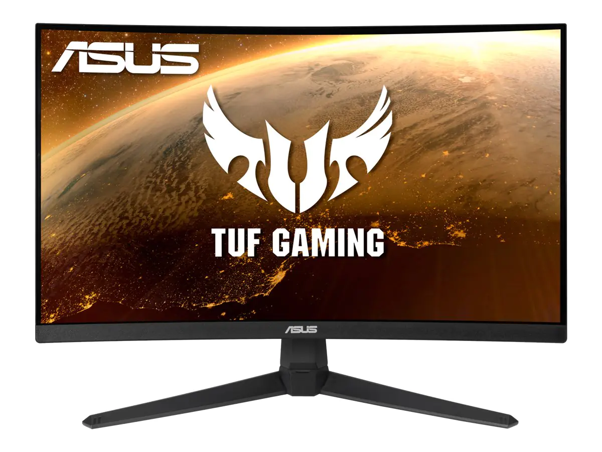 ASUS TUF Gaming VG24VQ1B - LED-Monitor - Gaming - gebogen - 60.45 cm (23.8") - 1920 x 1080 Full HD (1080p) @ 165 Hz - VA - 350 cd/m² - 3000:1 - 1 ms - HDMI, DisplayPort - Lautsprecher - Schwarz