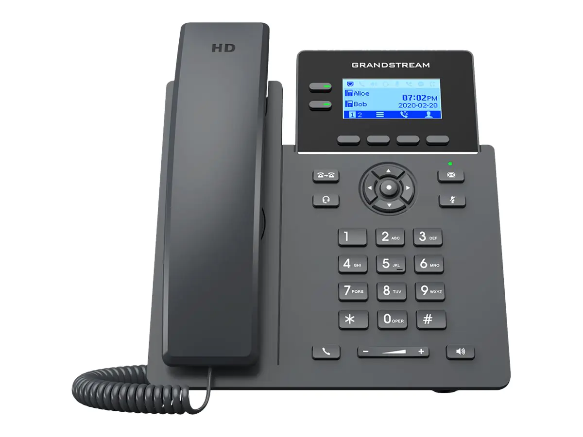 Grandstream GRP2602 - VoIP-Telefon - fünfwegig Anruffunktion - SIP, RTCP, RTP, SRTP, RTCP-XR - 2 Leitungen