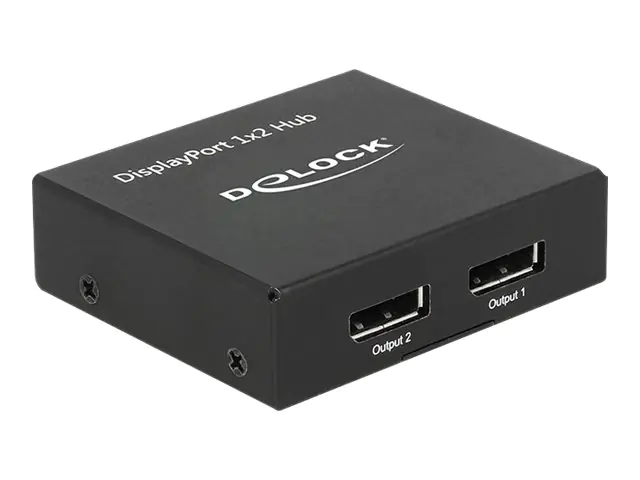Delock - Video-/Audio-Splitter - 2 x DisplayPort - Desktop