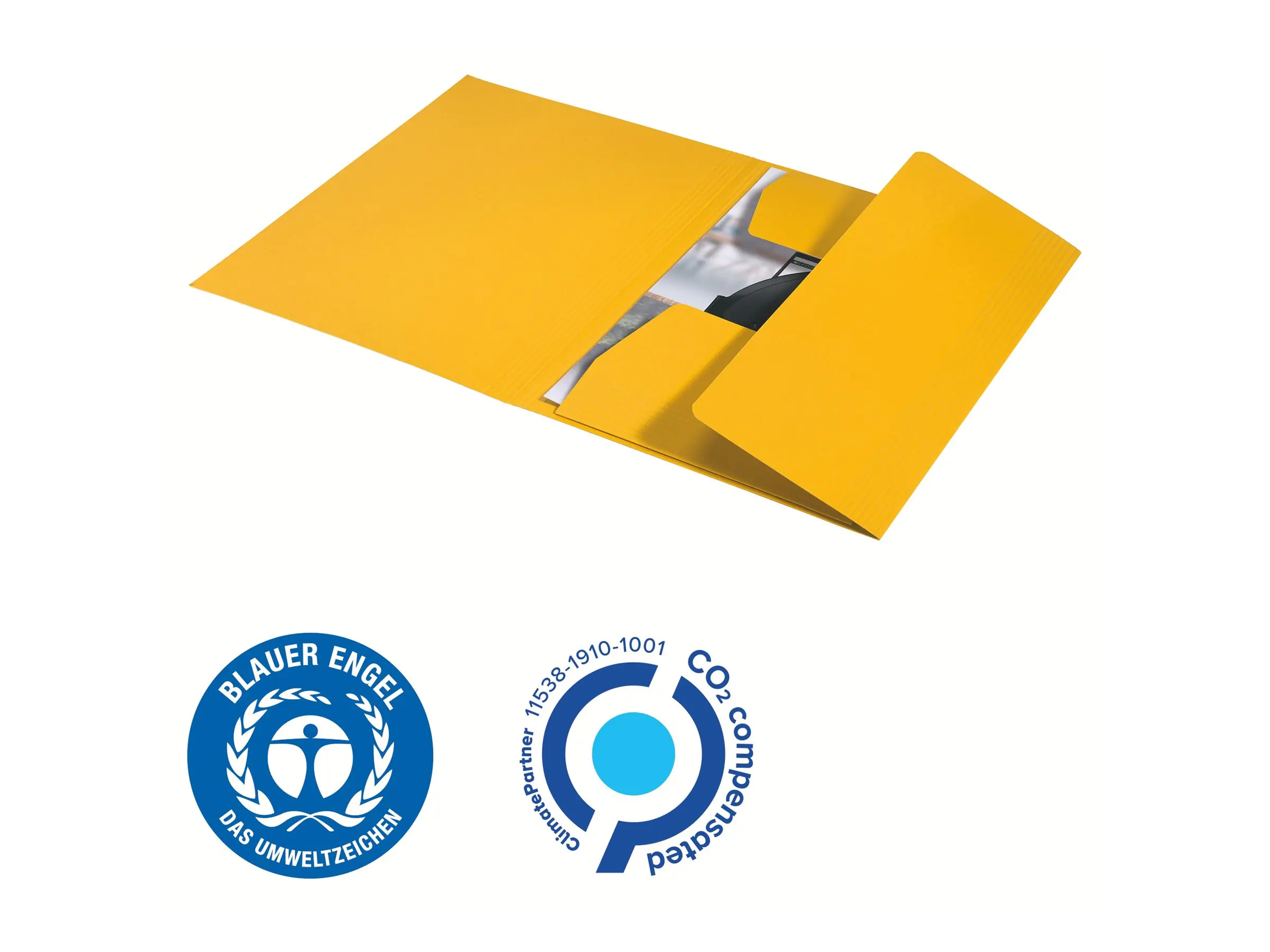 Esselte Leitz Recycle - Aktenmappe mit 3 Klappen - Rückenbreite: 2 mm - für A4 (210 x 297 mm) 3906-00-15