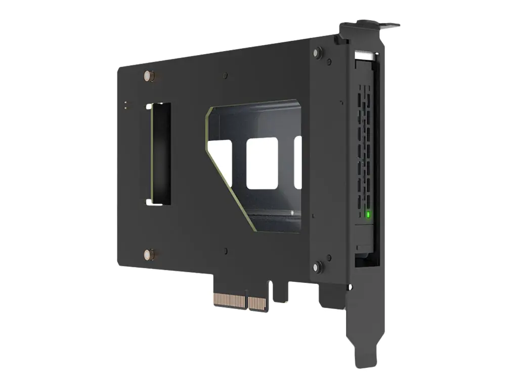 ICY Dock ToughArmor MB111VP-B - Mobiles Speicher-Rack - U.2 / U.3 SSD Mobilrack - 2.5" (6.4 cm) - NVMe - PCIe 4.0 x4 - Schwarz