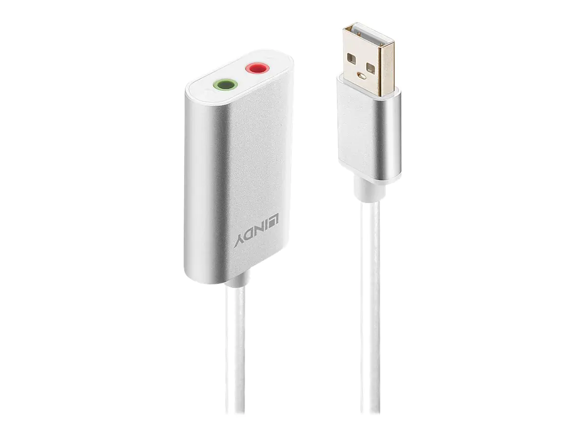 Lindy USB Type A to Audio Converter - Soundkarte - Stereo - USB
