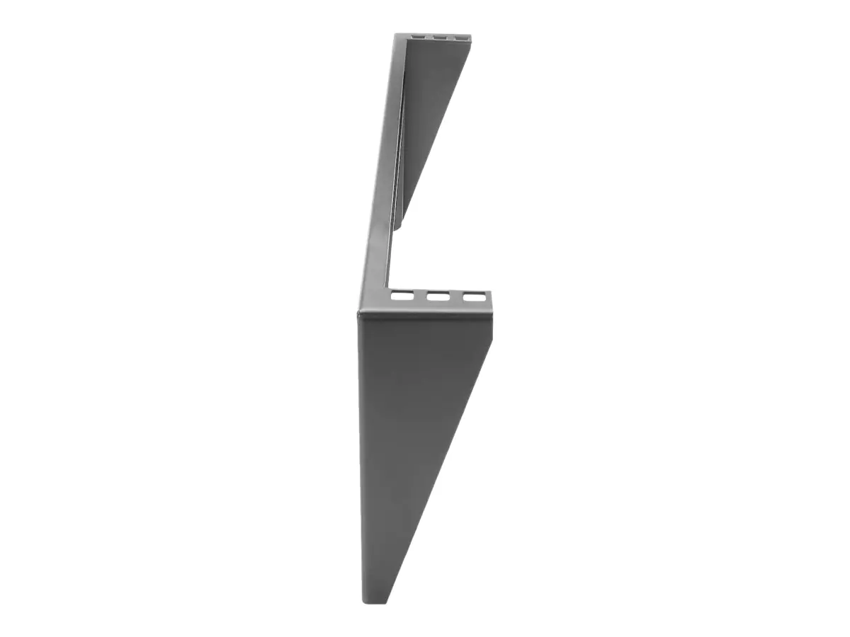 StarTech 19 Zoll 1HE vertikales Wandmontage Rack aus Stahl - 1U Rack Bracket 19 - Schwarz - Halterung - geeignet für Wandmontage - Schwarz - 1U - 48.3 cm (19") - für P/N: SV831DUSBUK