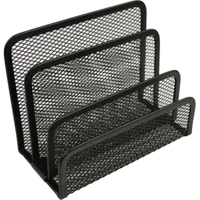 helit Briefständer Mesh H2518395 14x7x9,7cm 3Fächer Metall schwarz helit Briefständer Mesh H2518395 14x7x9,7cm 3Fächer Metall schwarz