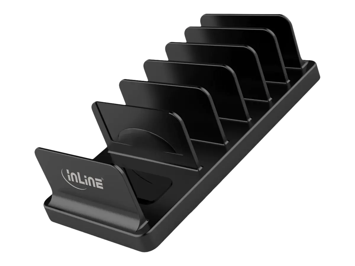 InLine - Ständer für Handy, Netzteil - Schwarz