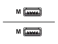 Good Connections - USB-Kabel - USB Typ A (M) bis USB Typ A (M) - USB 3.0 - 1 m - Schwarz